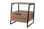 Hanah Home Mesilla de Noche Hitit Color 45x50x40 cm Tablero de Partículas Recubierto de Melamina